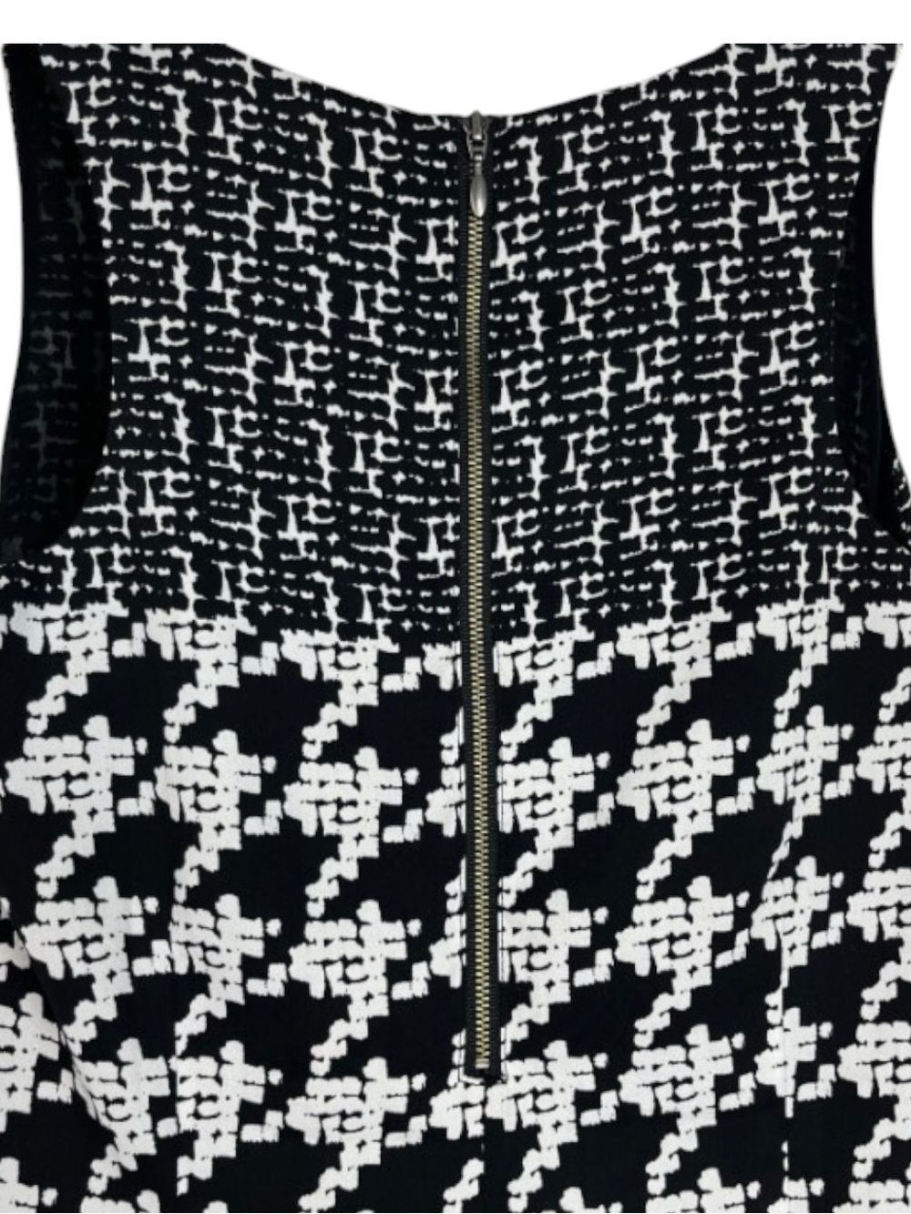 CAbi 3090 Broken Check/ Abstract Houndstooth Sleeveless Blouse Medium - Picture 6 of 10